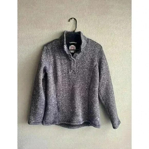 Avalanche Outdoor Supply Polyester 1/4 Button sweatshirt Jacket Women M - Picture 1 of 6